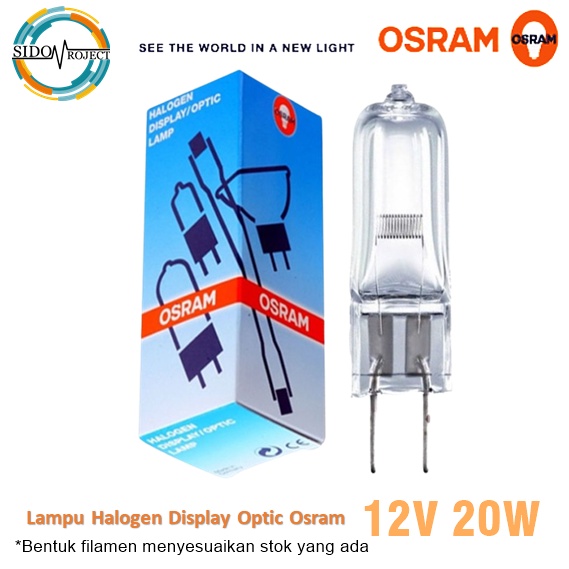 Halogen 12V 20W Lampu Osram Display Optic Lamp Sparepart Medis Alkes