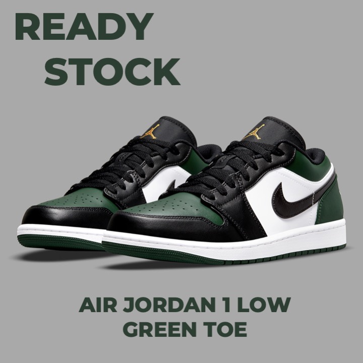Nike Air Jordan 1 Low Green Toe