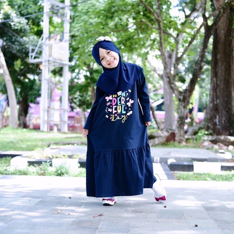 GAMIS SABLON SMILE 1-3 TAHUN GAMIS SMILEE ANAK