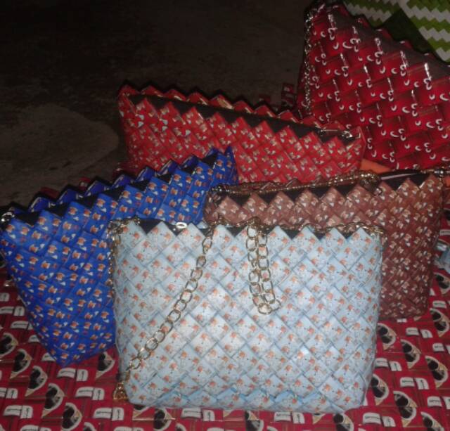 

Tas kulit bungkus kopi ASLI BUATAN TANGAN handycrafts ada furing di dalamnya