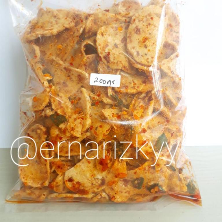 

ヮ 200 gr KRIPIK BASRENG SUPER RENYAH VIRAL PEDAS GURIH DAUN JERUK /BUMBU BASAH/HALAL ,,,,