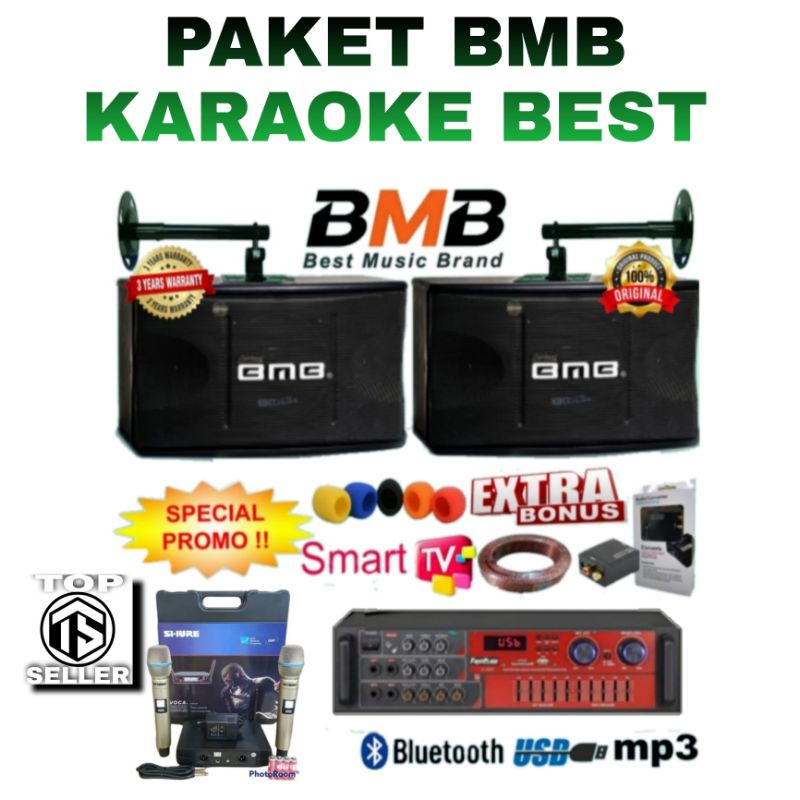 PAKET SOUND SYSTEM KARAOKE SET BMB TERMURAH ORIGINAL GARANSI