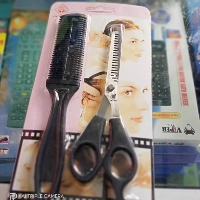 GUNTING SASAK + SISIR PENIPIS RAMBUT