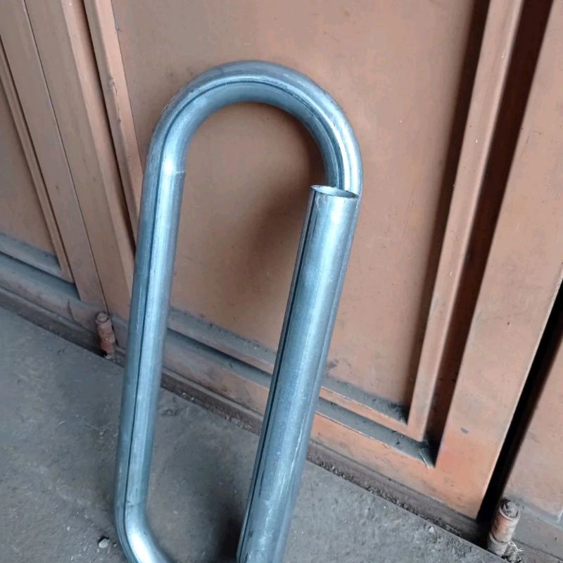 Rol pipa knalpot 1 lilitan 60 cm galvanis ukuran pipa 11/4 inch