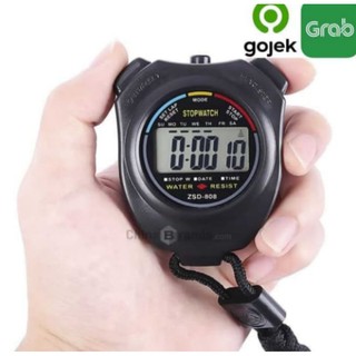 Digital Stopwatch Chronograph Olahraga Lcd Strap
