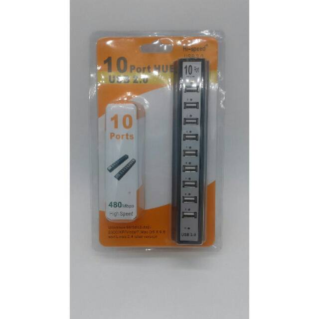 USB HUB 10PORT ADAPTOR (USB 2.0)