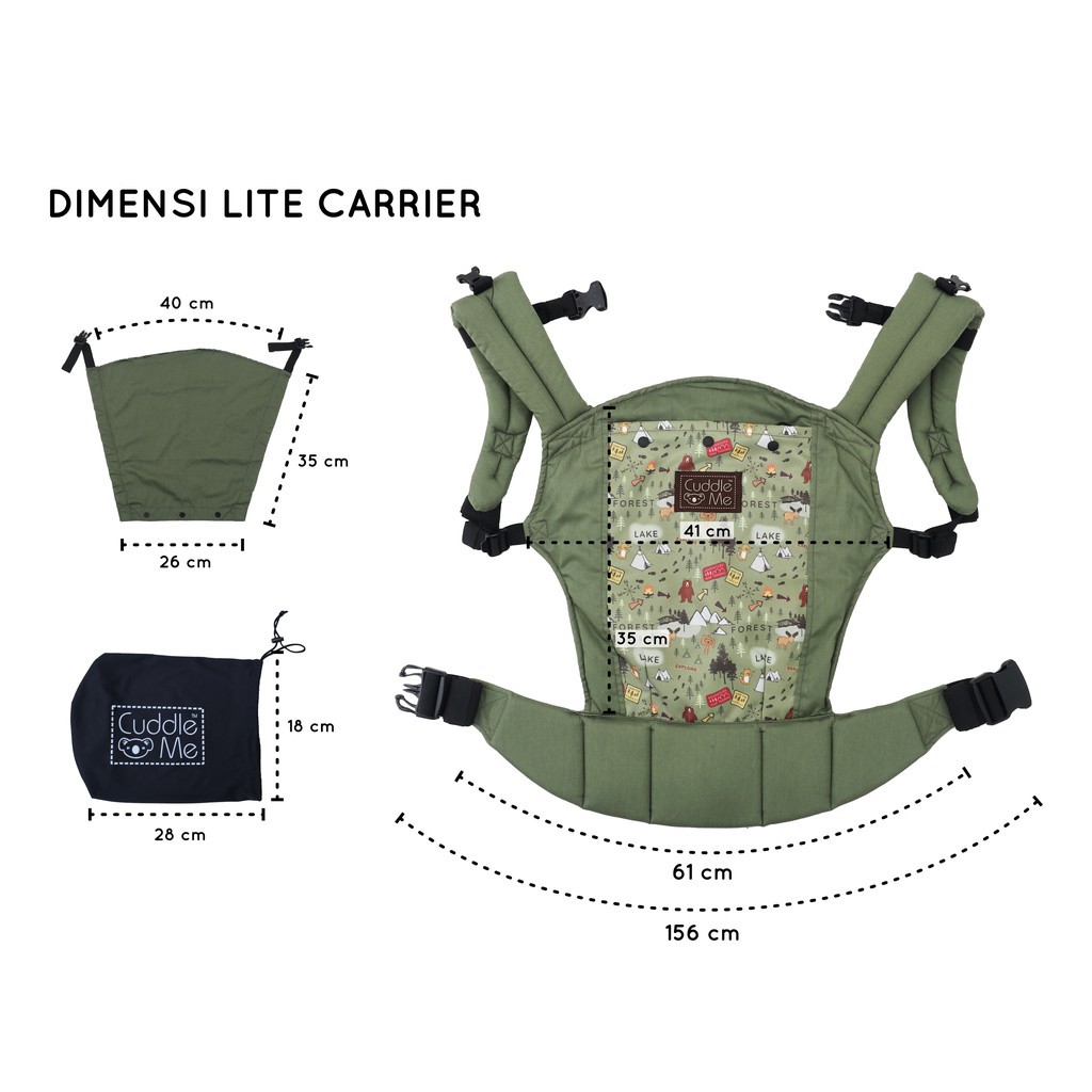 Cuddle Me Lite Carrier Gendongan Bayi Depan Cuddleme Gendongan SSC G08 PGM