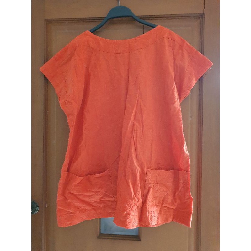 blouse longgar orange