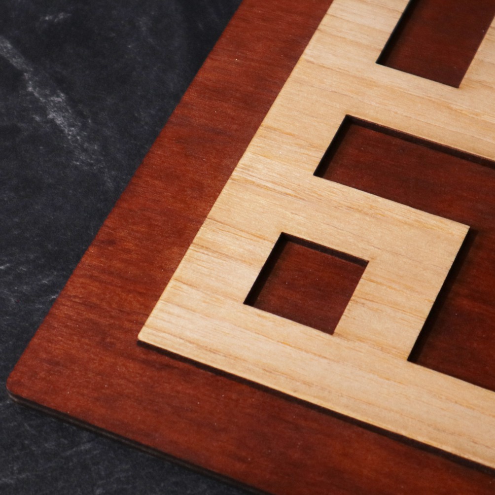 Kaligrafi Kufi Timbul | Hiasan Dinding Kaligrafi Kufi Lafadz Muhammad