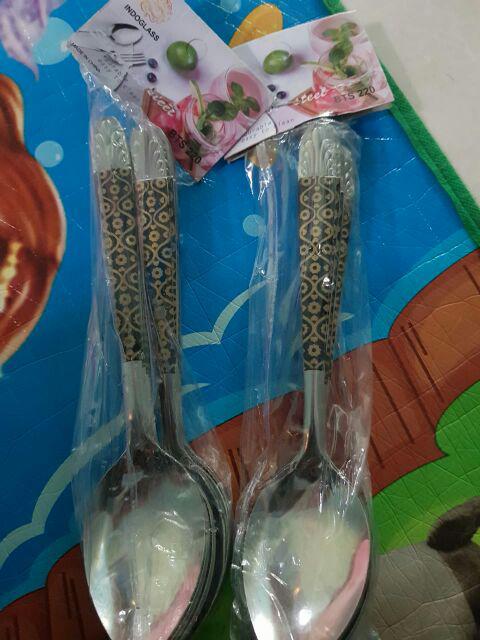 Sendok Batik Stainless 12 Pcs / Sendok Stainless Batik 1 Set Isi 12 Pcs Sk