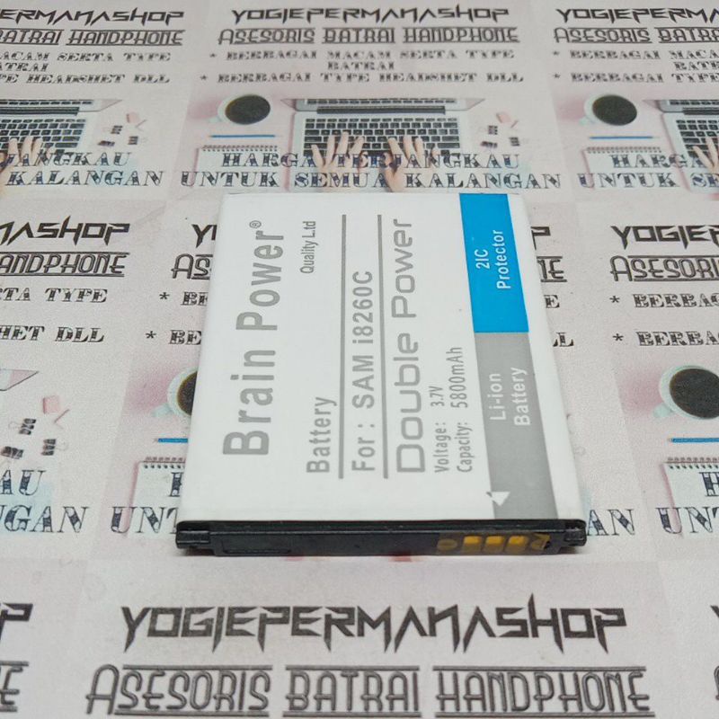 BATRE BATREI BATERAI BATTERY SAMSUNG 1 CORE I8260C I8262 G350 BRAIN DOUBLE POWER (5800 mAh) 2IC PROT