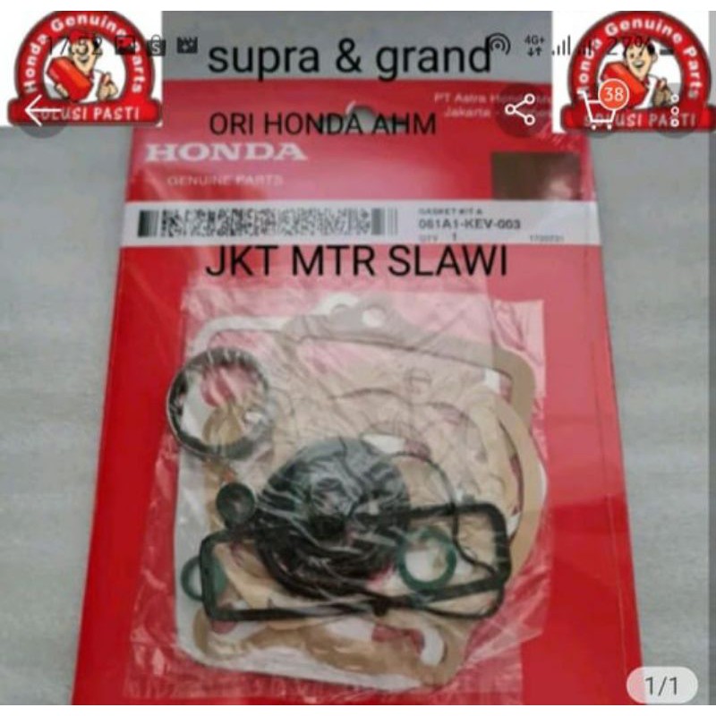 topset gaslet kit A supra grand ori honda ahm asli honda