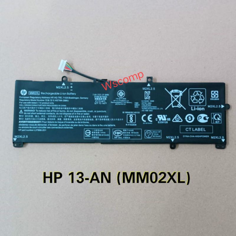 Baterai HP Pavilion 13-AN MM02XL Original