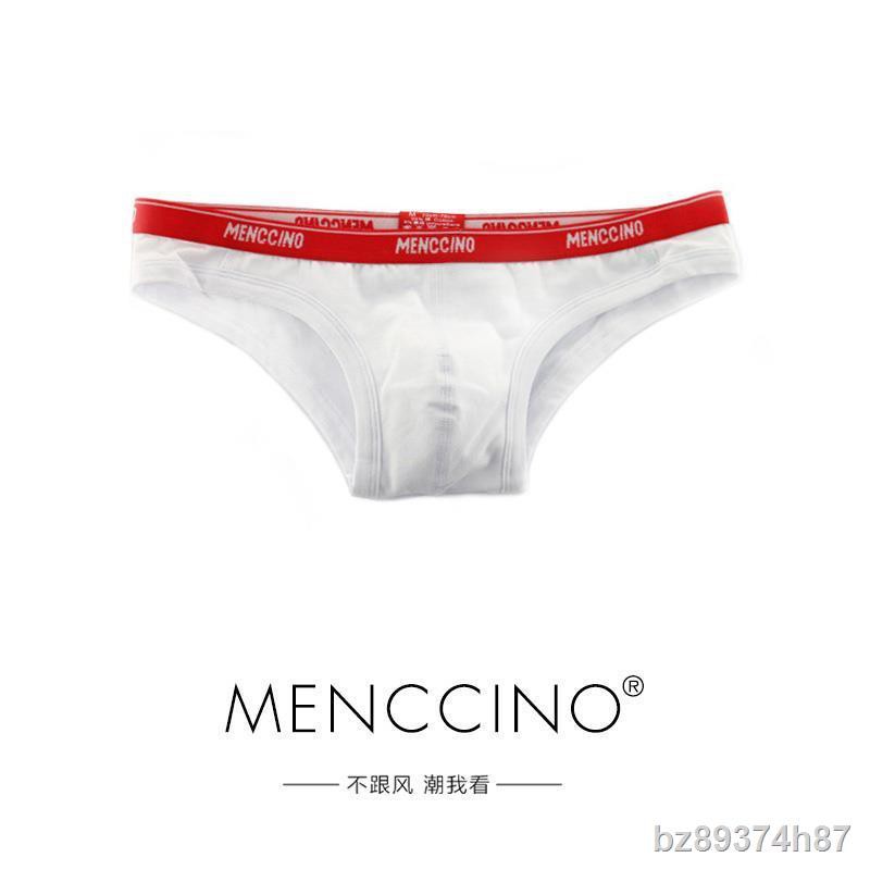✔№✈Menccino Pria Trendi U-Cembung Pakaian Dalam Ketat Rendah Naik Seksi Bikini Kapas Kepribadian Pem