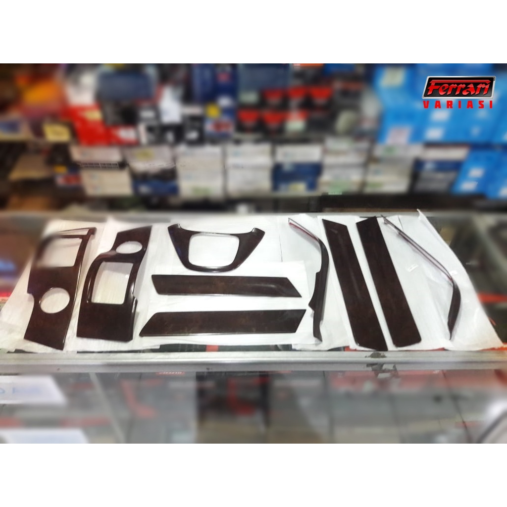 panel kayu wood dashboard mobil honda CRV 2007 ferrari variasi