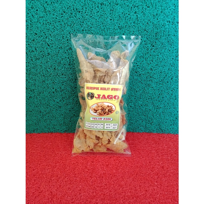 

Keripik kulit ayam crispy rasa telur asin salted egg net 250 gr kripik