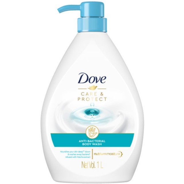 Dove Care & Protect Anti-Bacterial Body Wash (1L)