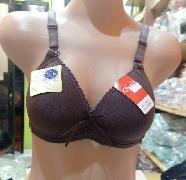 Sorex bra bh 9852 cup B (36-42) extra comfort, tanpa kawat,busa tipis.