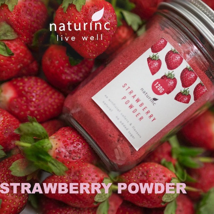

DISKON - (BISA COD) Naturinc, Strawberry Powder Bubuk Stroberi Vitamin C - strawberry, S