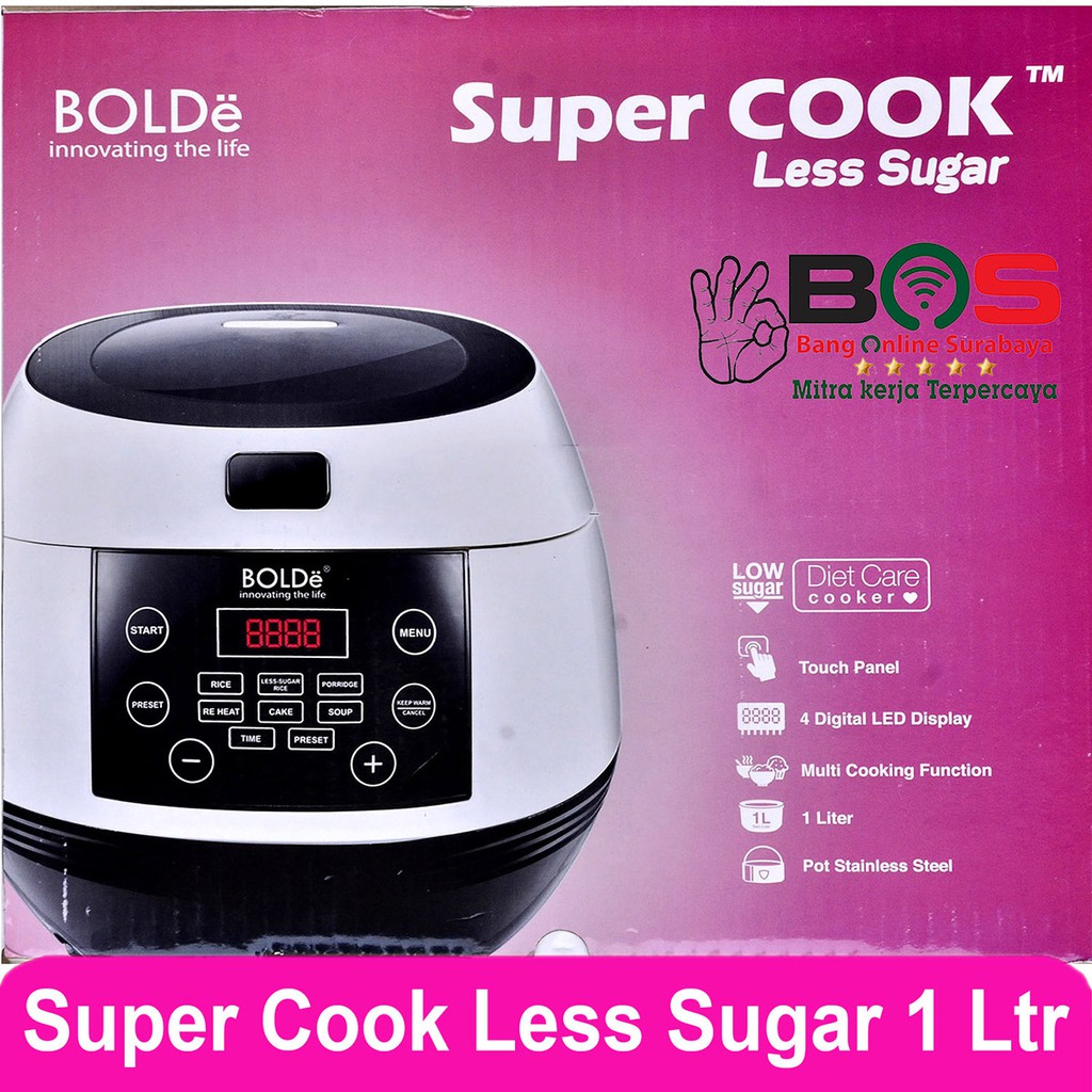 Rice Cooker Digital Magic Com Bolde Super Cook Bolde Less Sugar 1 Liter