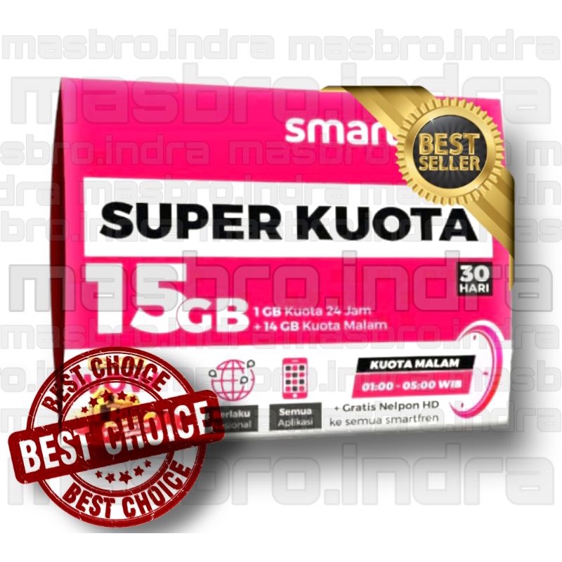 Kartu perdana Smartfren 15GB Aktif