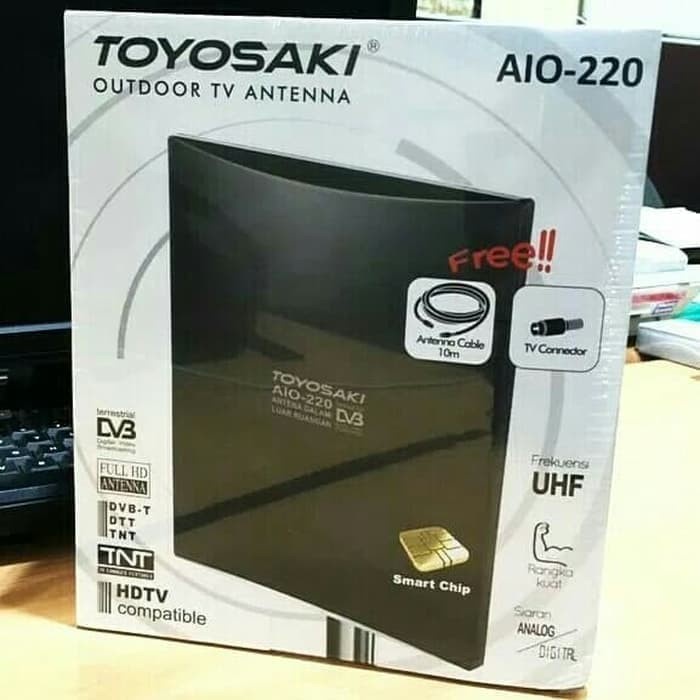 ANTENNA TV TOYOSAKI INDOOR OUTDOOR TV AIO-220 / ANTENA LUAR DALAM