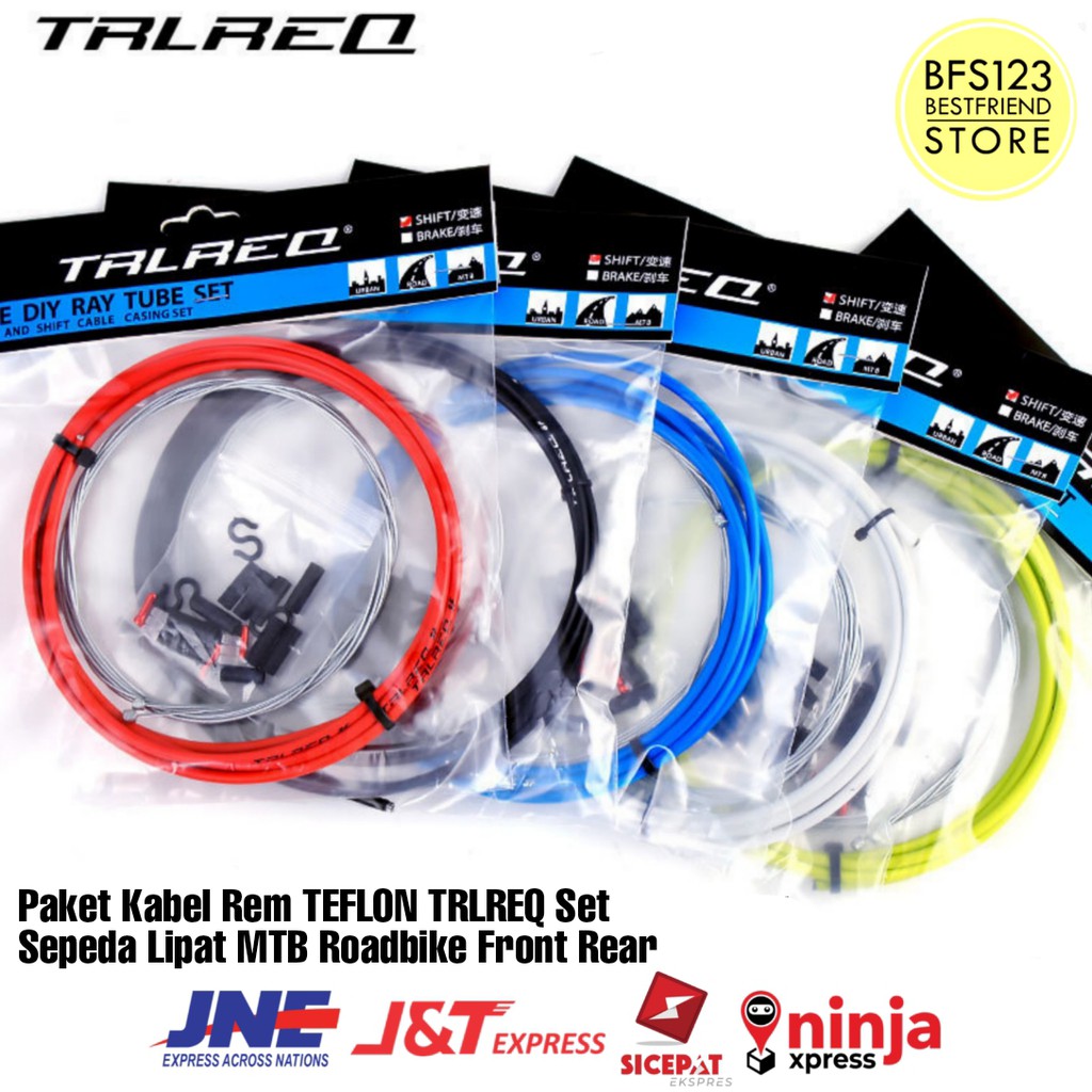 Paket Kabel Rem TRLREQ Set Sepeda Lipat MTB Roadbike Front Rear