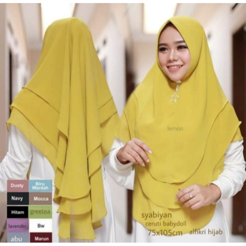 jasmila dress gamis polos simpel crinkel airflow