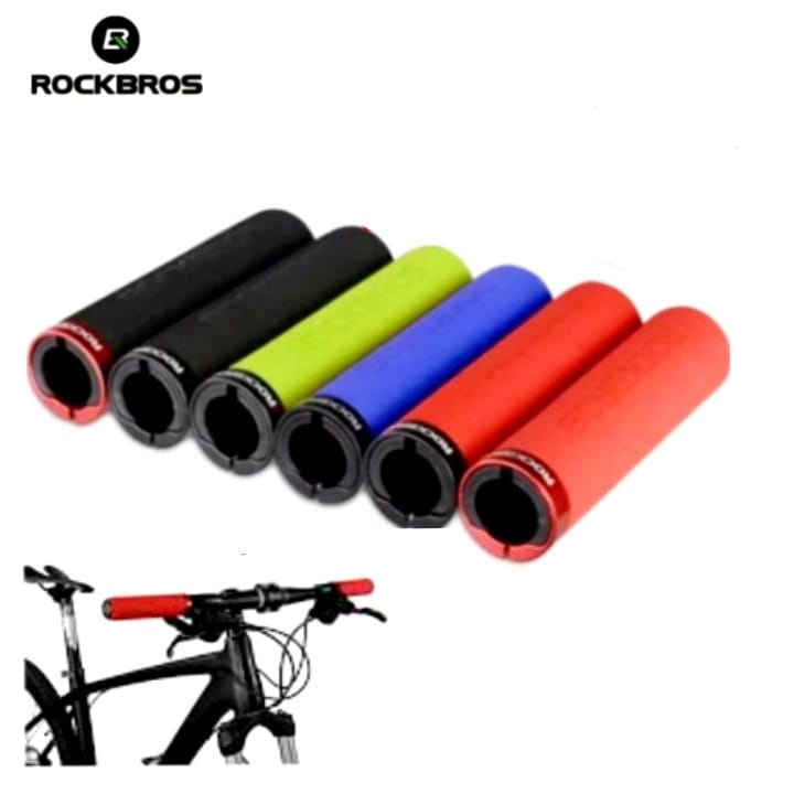 Handgrip Sepeda ROCKBROS Sponge Handlebar BT-1001 Handle Grips Stang Bicycle MTB Folding Aksesoris Bersepeda