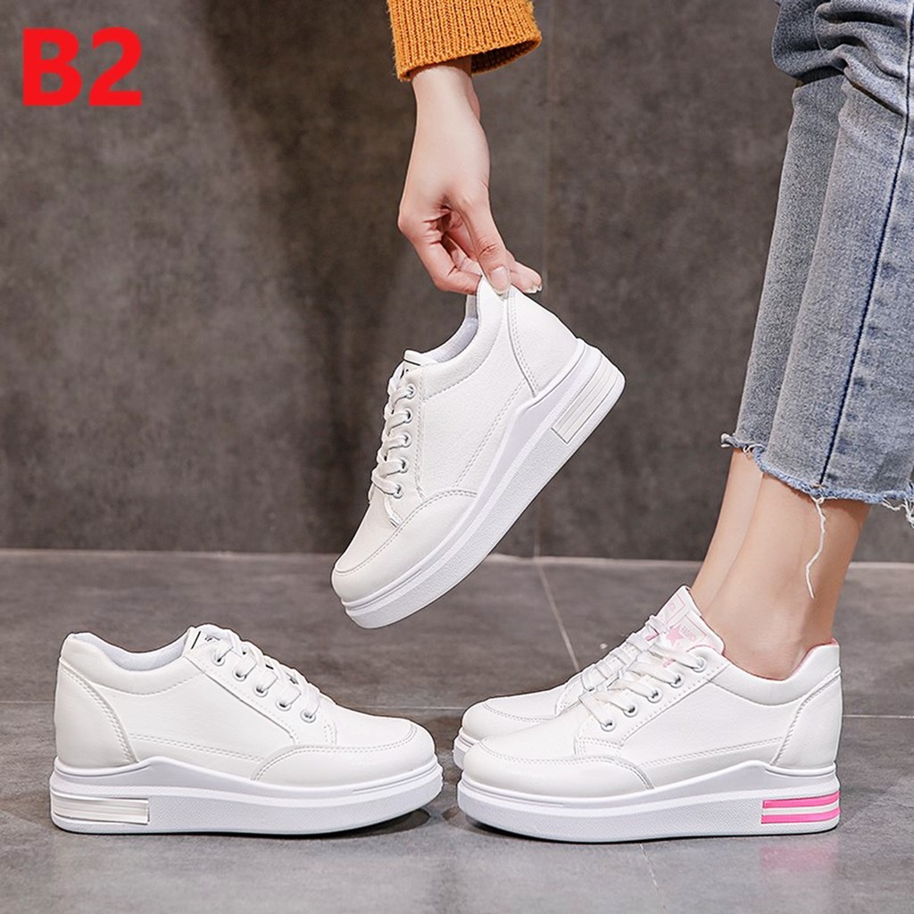 Sepatu Sneakers Wanita Sepatu Import Perempuan Fashion Korea Sepatu Modis Keren Warna Santai SP-055