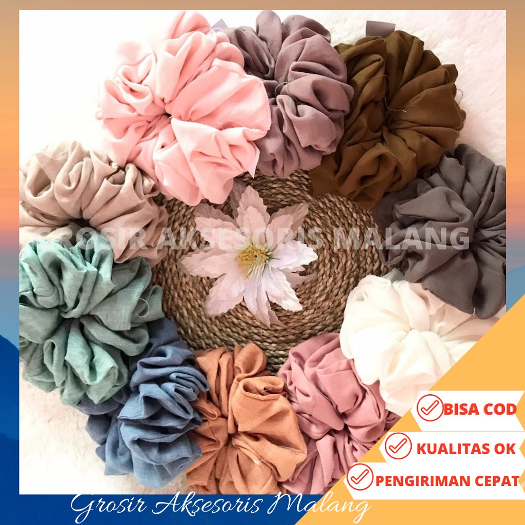 [COD] SRUNCHIE JUMBO CEPOL HIJAB / CEPOL IKAT RAMBUT /SRUNCHIE SIZE JUMBO / CEPOL JUMBO