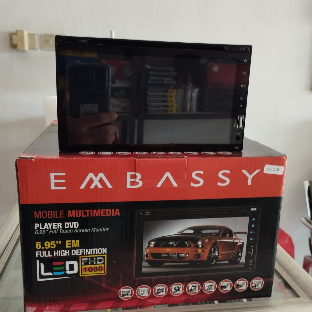 Head Unit Double Din DVD 7 Inch Embassy