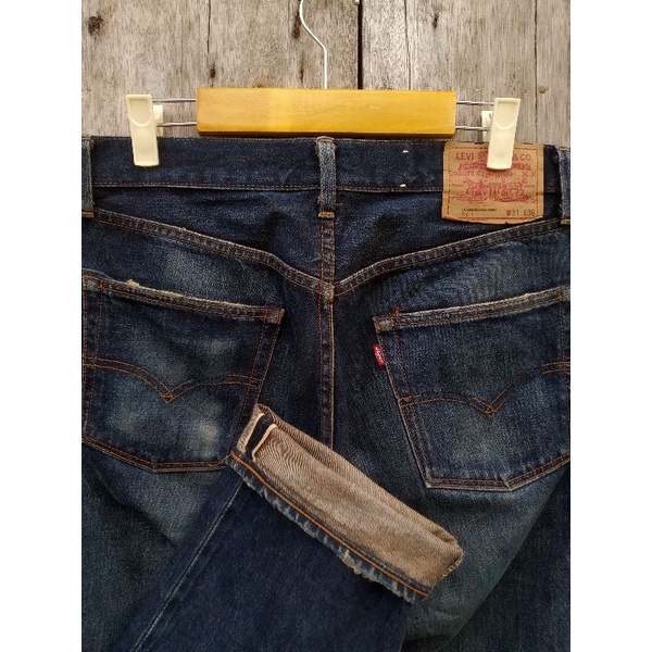 levis vintage 501 selvedge slim straight dark blue size 31 second original