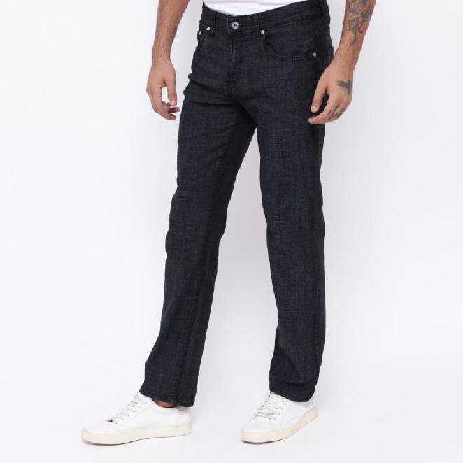 Edwin Celana Jeans Edw-115-06 Regular Fit Pria Panjang Hitam - Hitam, 32