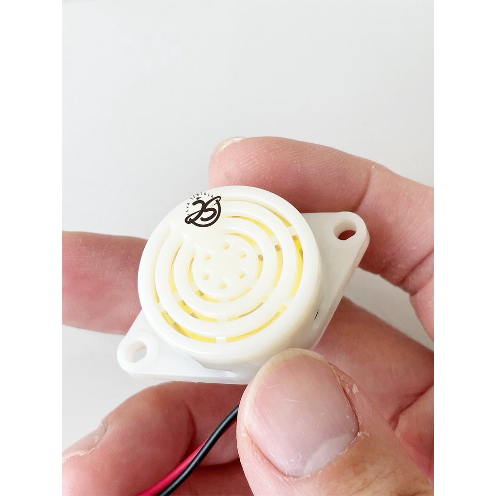 BUZZER SPEAKER ACTIVE PUTIH TIPIS 3-24V NYARING ACTIVE CONTINUE HIGH QUALITY SFM-27
