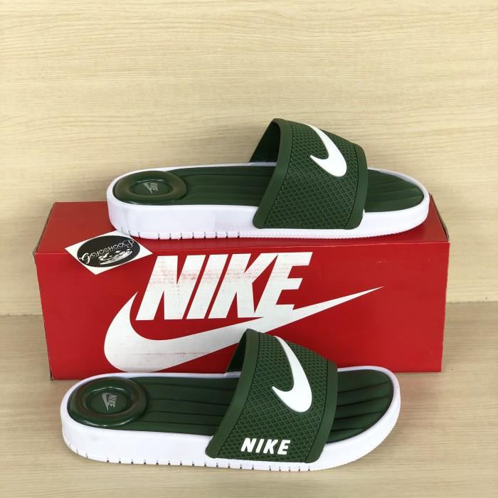 sandal nike pria slop green import grade original