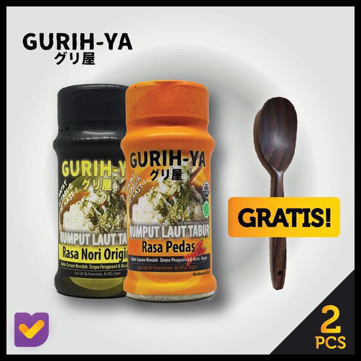 

Promo Spesial - Gurih-Ya Original + Spicy Seaweed Bottle Combo