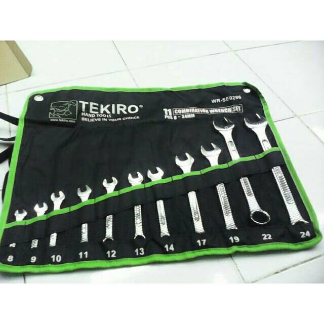 Kunci Ring Pas Set 11pcs Tekiro 8-24mm