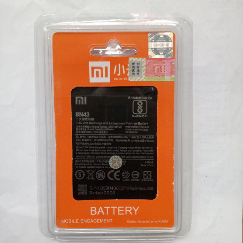 BATTERY Batre BATERAI BN43 BN-43  REDMI NOTE 4X SNAPDRAGON BN 43 Note 4x Note 4X pro ORIGINAL