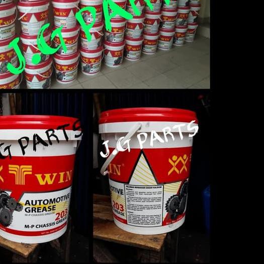 ♂ CHASSIS GREASE/STEMPET/PELUMAS/GEMUK - WIN/TWIN 15 KG/ 1 Pail ✫