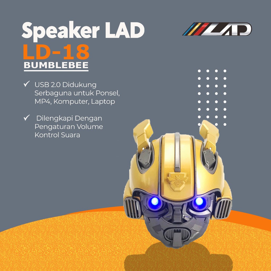 Speaker LD 18 Bumblebee - Transfomers Bluetooth Speaker