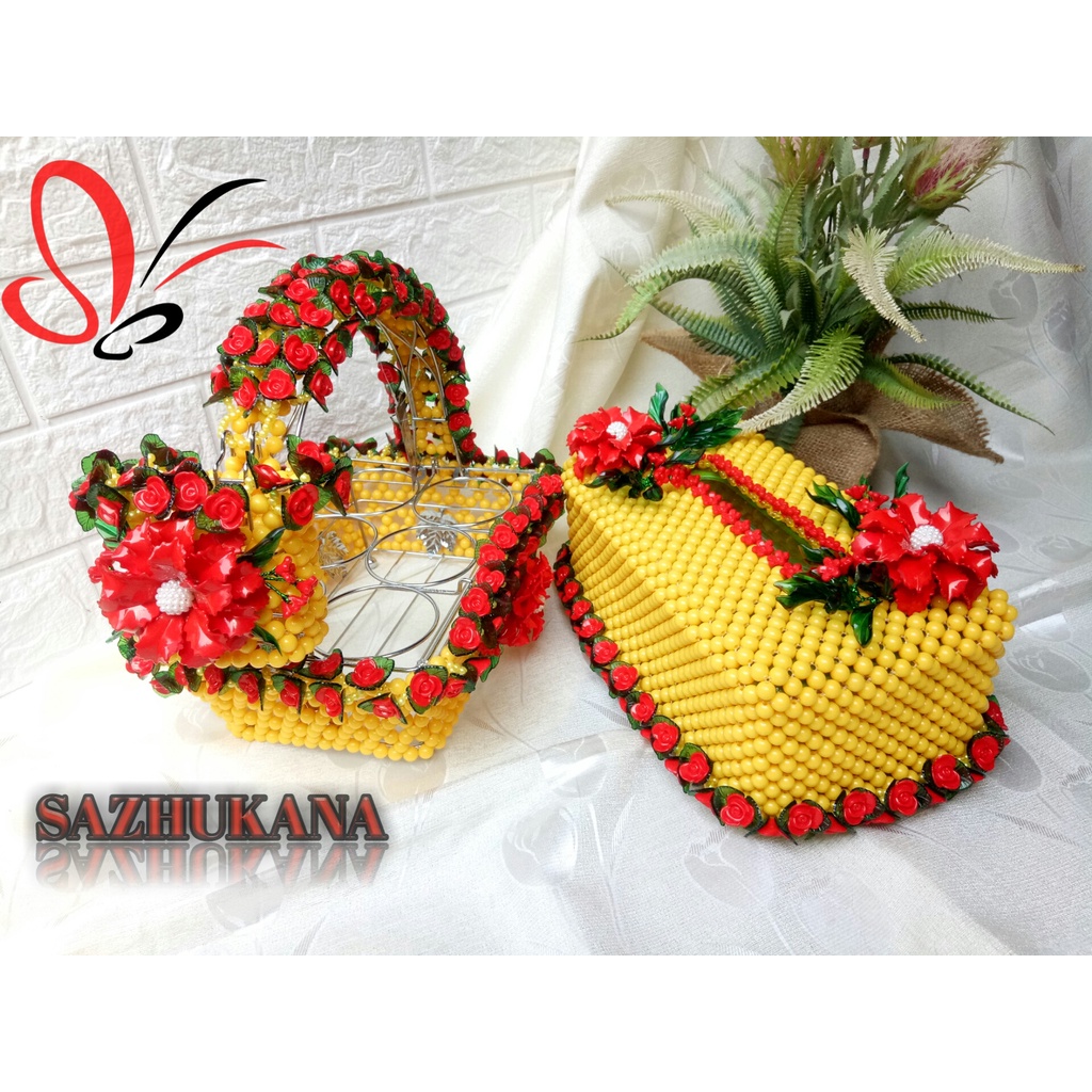 keranjang aqua isi 6 plus kotak tisu