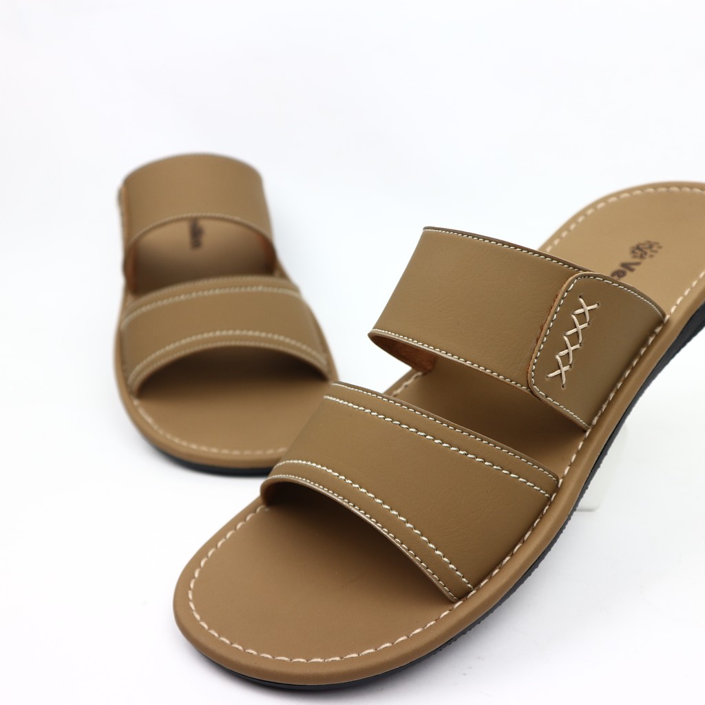 Sandal Pria / Sendal Slip Pria / Sandal Pria Kulit PU / Sandal Pria Dewasa / Sendal Slop Pria - ARES