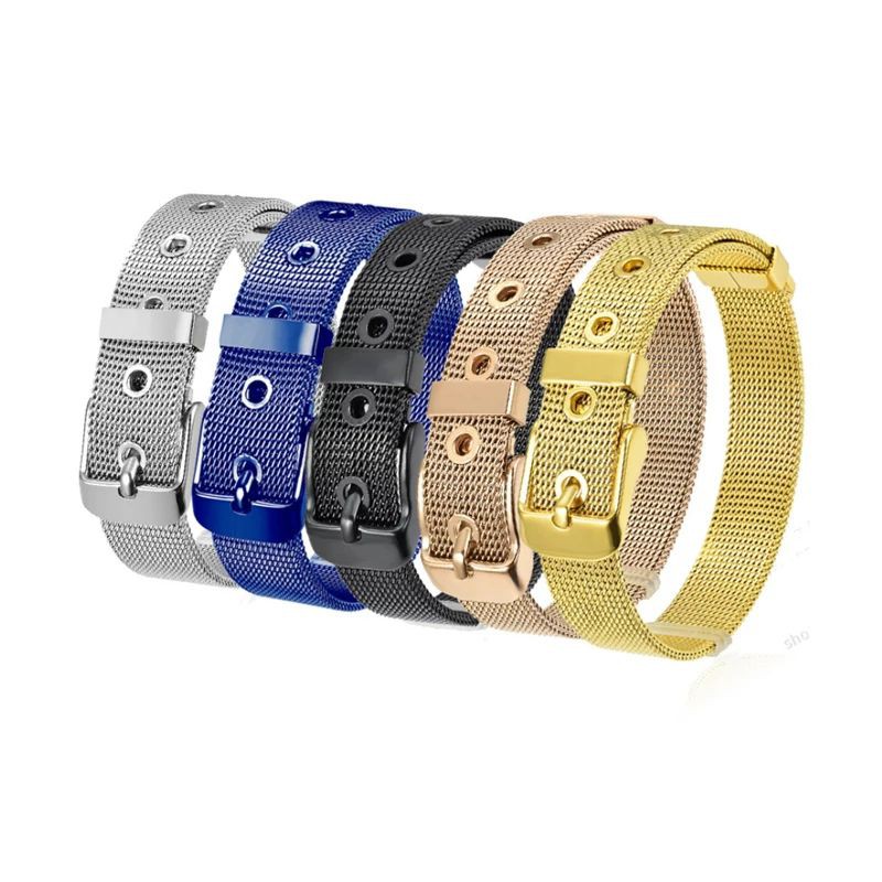 Gelang Gesper Titanium Stainless Steel Waterproof Anti Karat Untuk Charm Emas