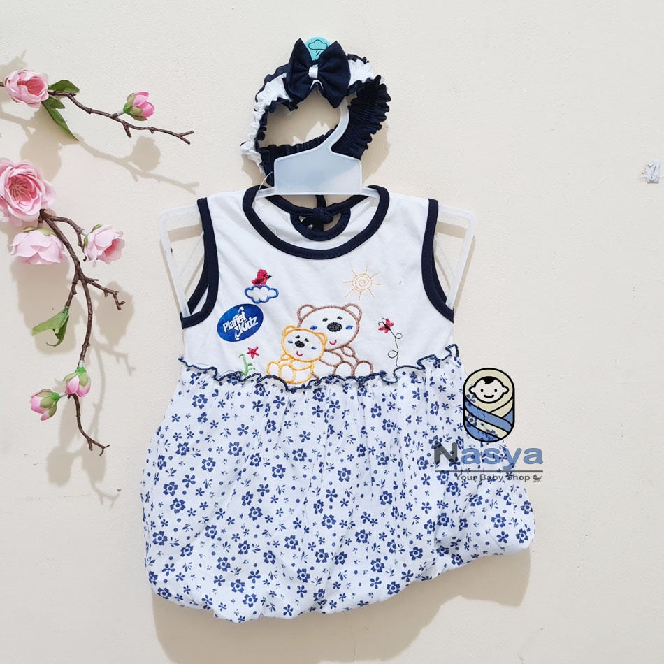 [P-041] Dress Bayi Singlet Pita Lucu (0-6 bulan)