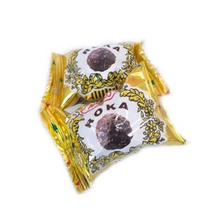 APOLLO ROKA WAFER BALL CHOCOLATE 420gr isi 70 pcs | BOLA WAFER COKLAT