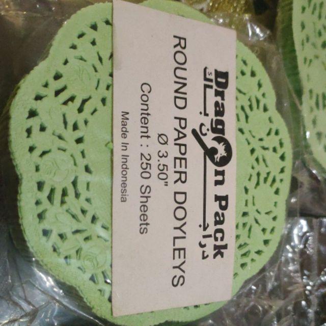 Doilies Paper 3.5” Warna Kertas Doyleys Alas Renda 3,5”/9cm Isi 250 Lembar