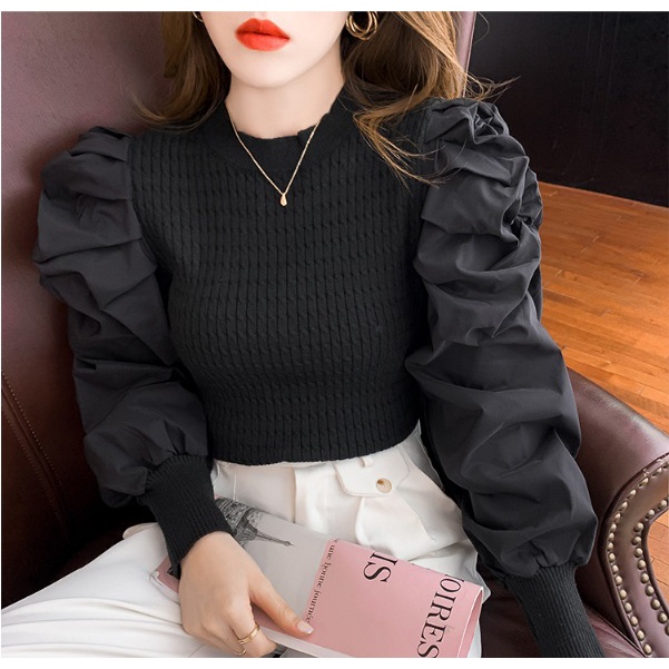 atasan RAJUT IMPORT rajut lengan panjang fashion korea style wanita 4803# IMPORT