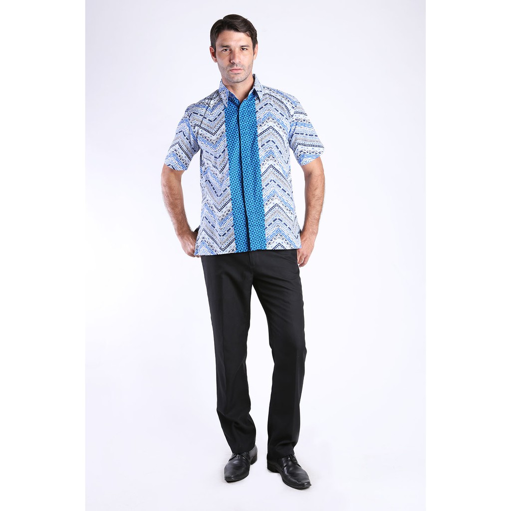 Batik Kammi Kemeja Jatayu Biru S/S KJT5-085