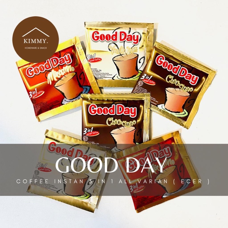 

GOOD DAY MOCACINNO 1 SACHET ECER 20 GRAM / KOPI / COFFEE GOOD DAY / KOPI GUDEY / KOPI SACHET / KOPI SUSU / VANILA LATE / CHOCOCINO